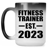 Fitness Trainer Established EST. 2023 - 15oz Color Changing Mug