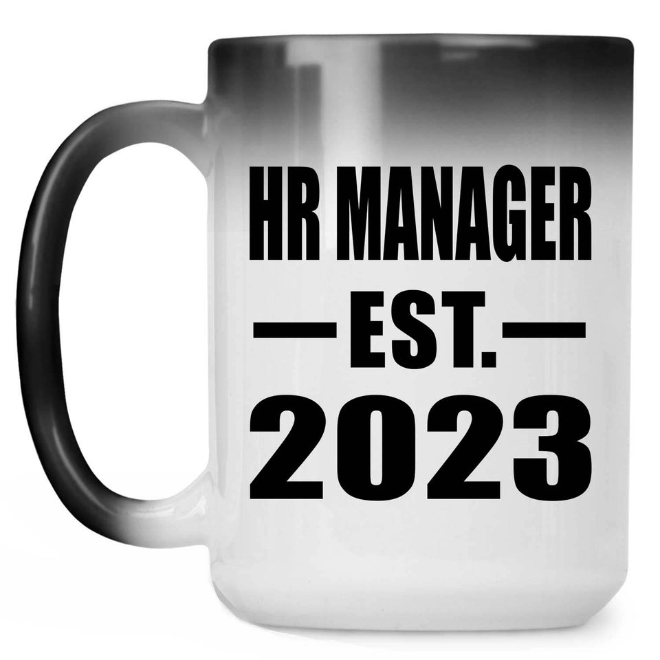 HR Manager Established EST. 2023 - 15oz Color Changing Mug