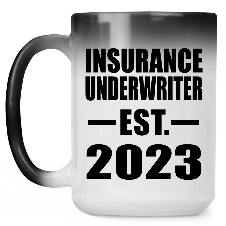 Insurance Underwriter Established EST. 2023 - 15oz Color Changing Mug