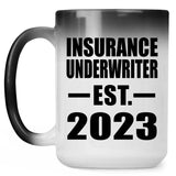 Insurance Underwriter Established EST. 2023 - 15oz Color Changing Mug