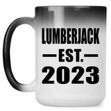 Lumberjack Established EST. 2023 - 15oz Color Changing Mug