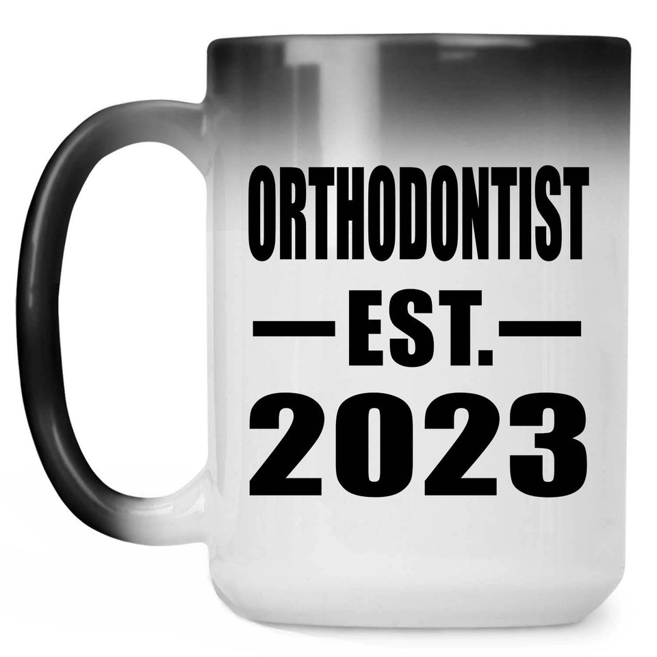 Orthodontist Established EST. 2023 - 15oz Color Changing Mug