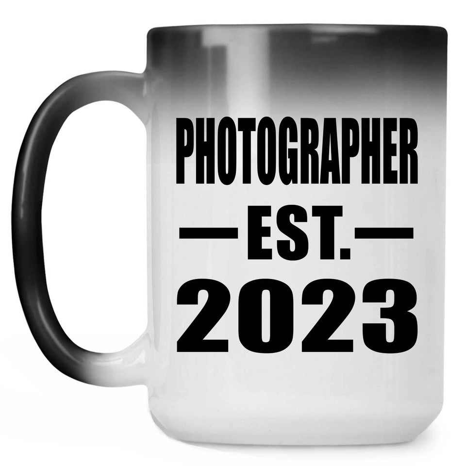Photographer Established EST. 2023 - 15oz Color Changing Mug