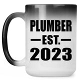 Plumber Established EST. 2023 - 15oz Color Changing Mug