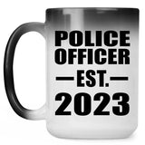 Police Officer Established EST. 2023 - 15oz Color Changing Mug