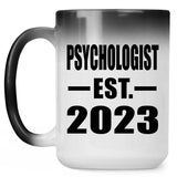 Psychologist Established EST. 2023 - 15oz Color Changing Mug
