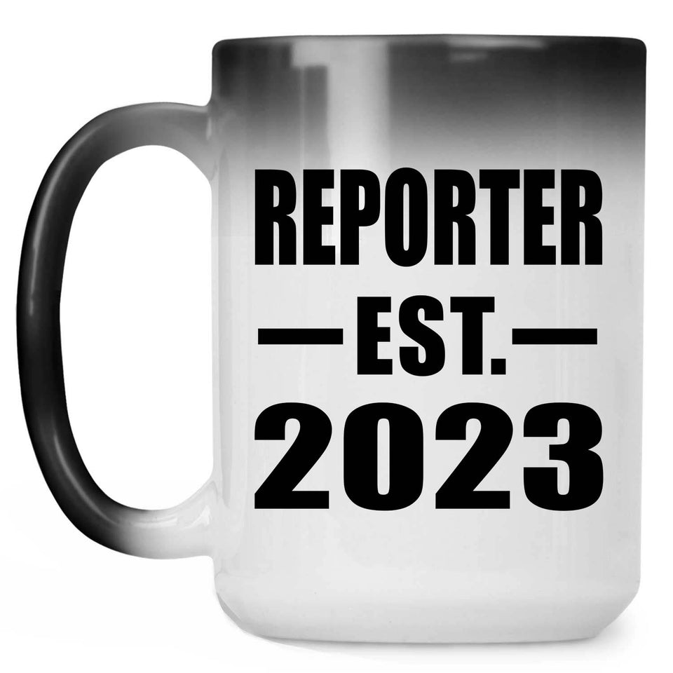 Reporter Established EST. 2023 - 15oz Color Changing Mug