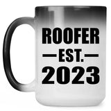 Roofer Established EST. 2023 - 15oz Color Changing Mug