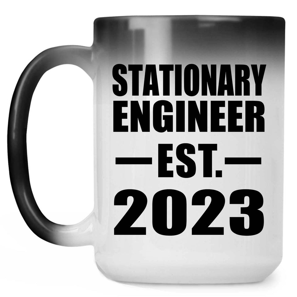 Stationary Engineer Established EST. 2023 - 15oz Color Changing Mug