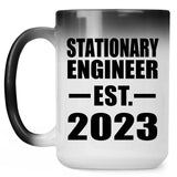 Stationary Engineer Established EST. 2023 - 15oz Color Changing Mug