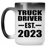 Truck Driver Established EST. 2023 - 15oz Color Changing Mug