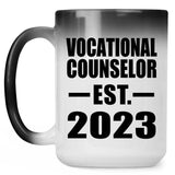 Vocational Counselor Established EST. 2023 - 15oz Color Changing Mug