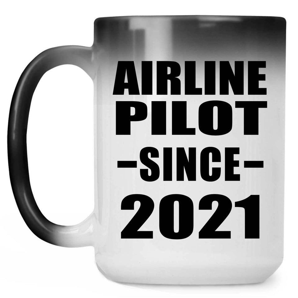 Airline Pilot Since 2021 - 15oz Color Changing Mug