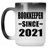 Bookkeeper Since 2021 - 15oz Color Changing Mug