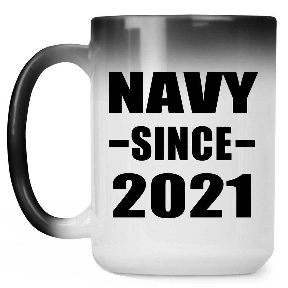 Navy Since 2021 - 15oz Color Changing Mug