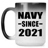 Navy Since 2021 - 15oz Color Changing Mug