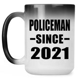 Policeman Since 2021 - 15oz Color Changing Mug