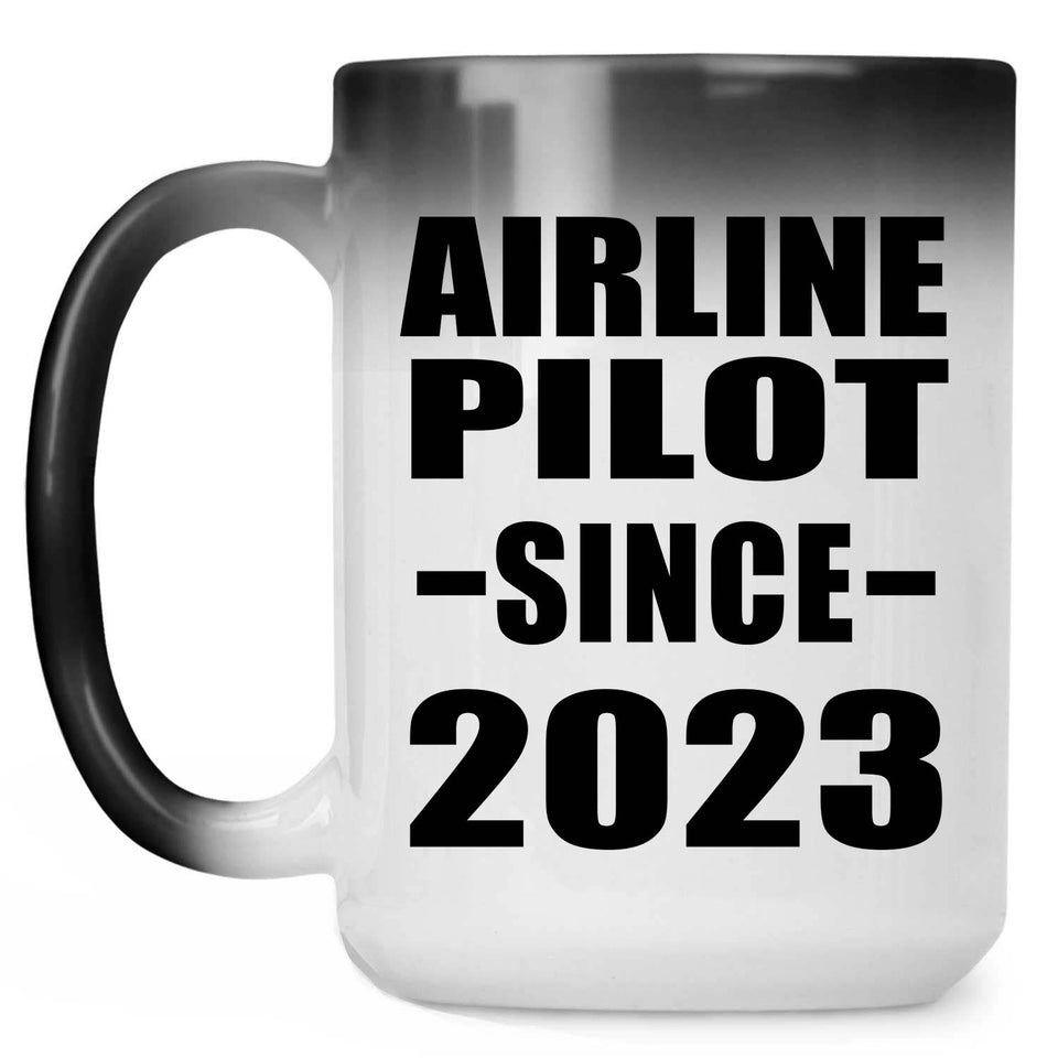 Airline Pilot Since 2023 - 15oz Color Changing Mug