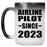 Airline Pilot Since 2023 - 15oz Color Changing Mug