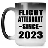 Flight Attendant Since 2023 - 15oz Color Changing Mug