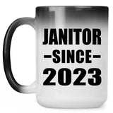 Janitor Since 2023 - 15oz Color Changing Mug