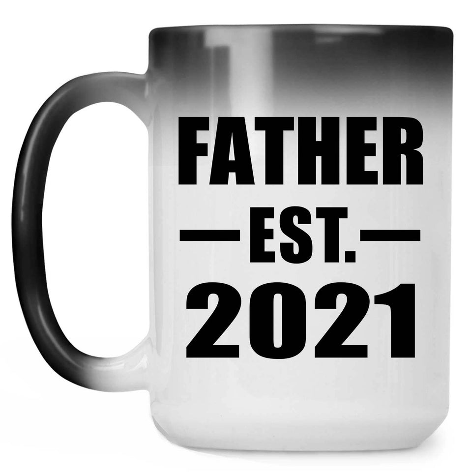 Father Established EST. 2021 - 15oz Color Changing Mug