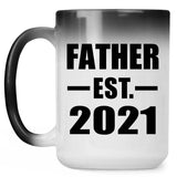 Father Established EST. 2021 - 15oz Color Changing Mug