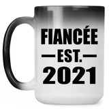 Fiancee Established EST. 2021 - 15oz Color Changing Mug