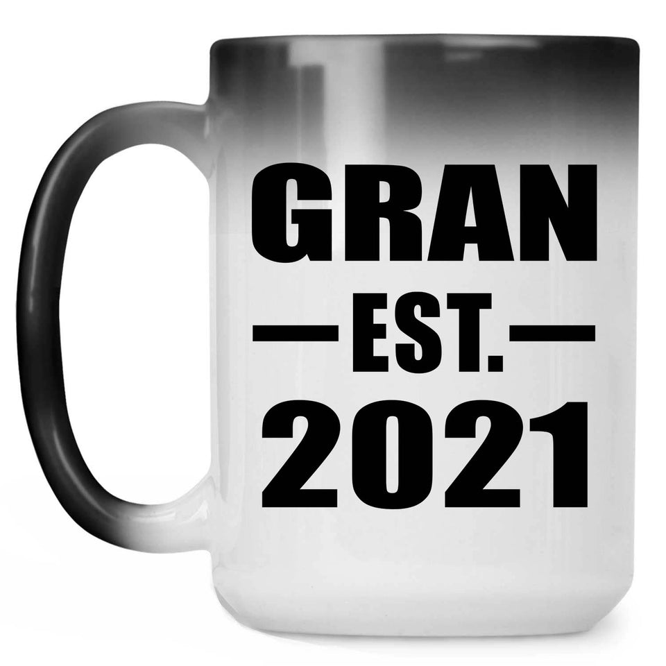 Gran Established EST. 2021 - 15oz Color Changing Mug