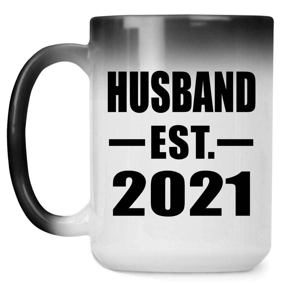 Husband Established EST. 2021 - 15oz Color Changing Mug