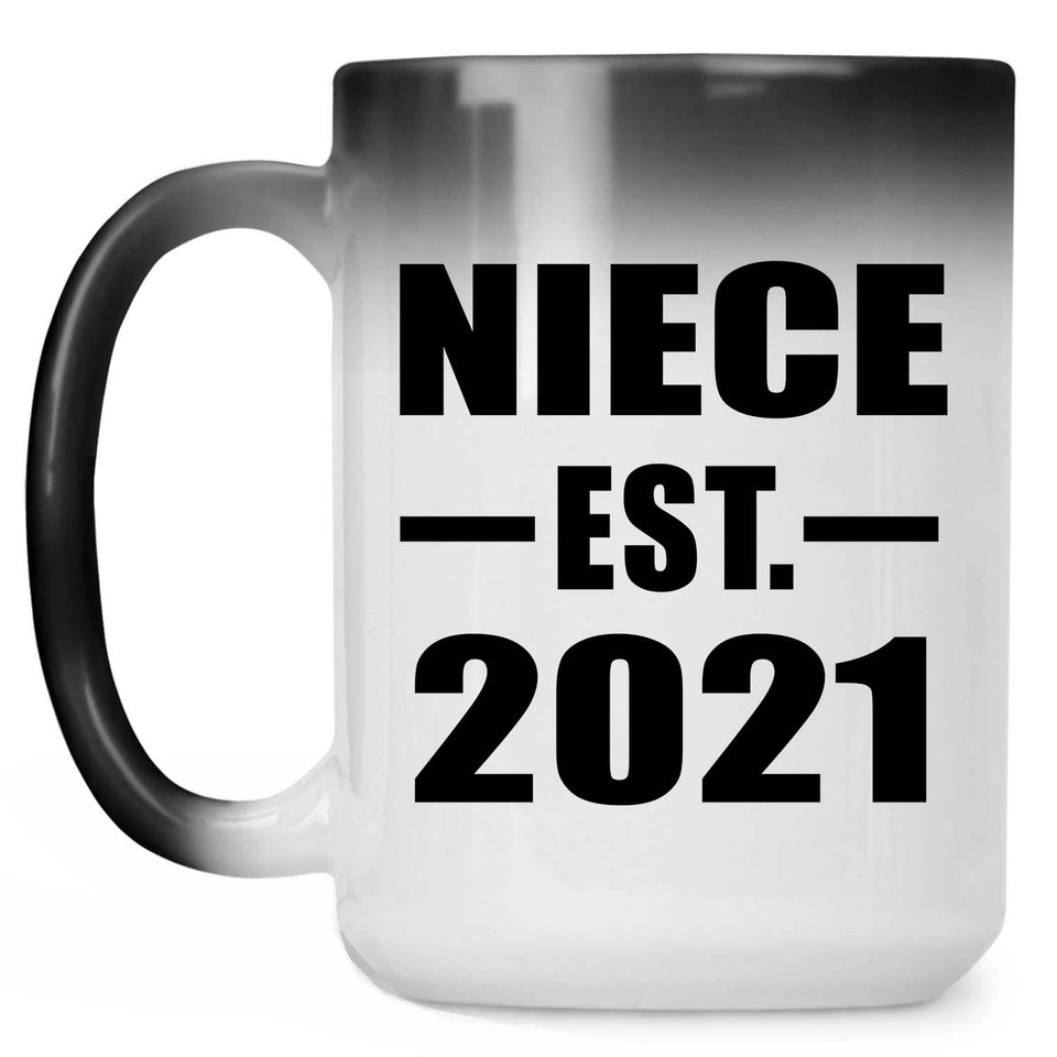 Niece Established EST. 2021 - 15oz Color Changing Mug