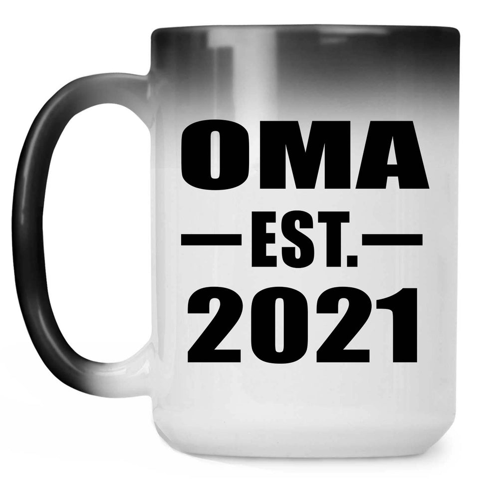 Oma Established EST. 2021 - 15oz Color Changing Mug