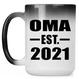 Oma Established EST. 2021 - 15oz Color Changing Mug