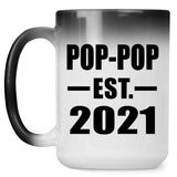 Pop-Pop Established EST. 2021 - 15oz Color Changing Mug