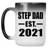 Step Dad Established EST. 2021 - 15oz Color Changing Mug