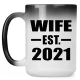 Wife Established EST. 2021 - 15oz Color Changing Mug