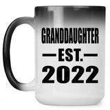 Granddaughter Established EST. 2022 - 15oz Color Changing Mug