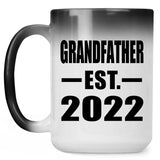 Grandfather Established EST. 2022 - 15oz Color Changing Mug