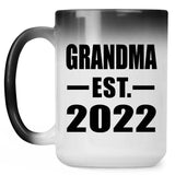 Grandma Established EST. 2022 - 15oz Color Changing Mug