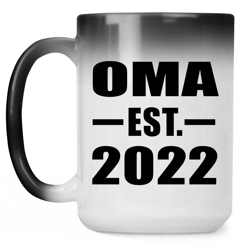 Oma Established EST. 2022 - 15oz Color Changing Mug