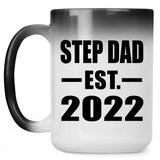 Step Dad Established EST. 2022 - 15oz Color Changing Mug