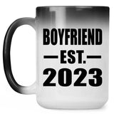 Boyfriend Established EST. 2023 - 15oz Color Changing Mug