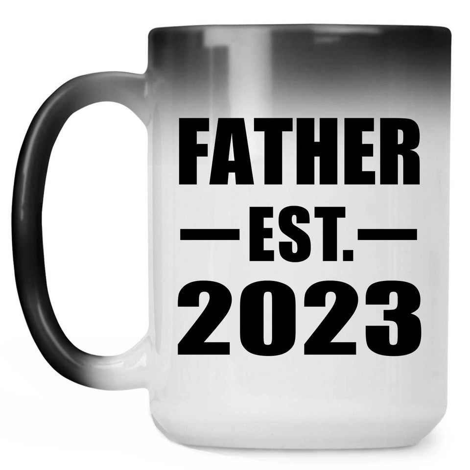 Father Established EST. 2023 - 15oz Color Changing Mug