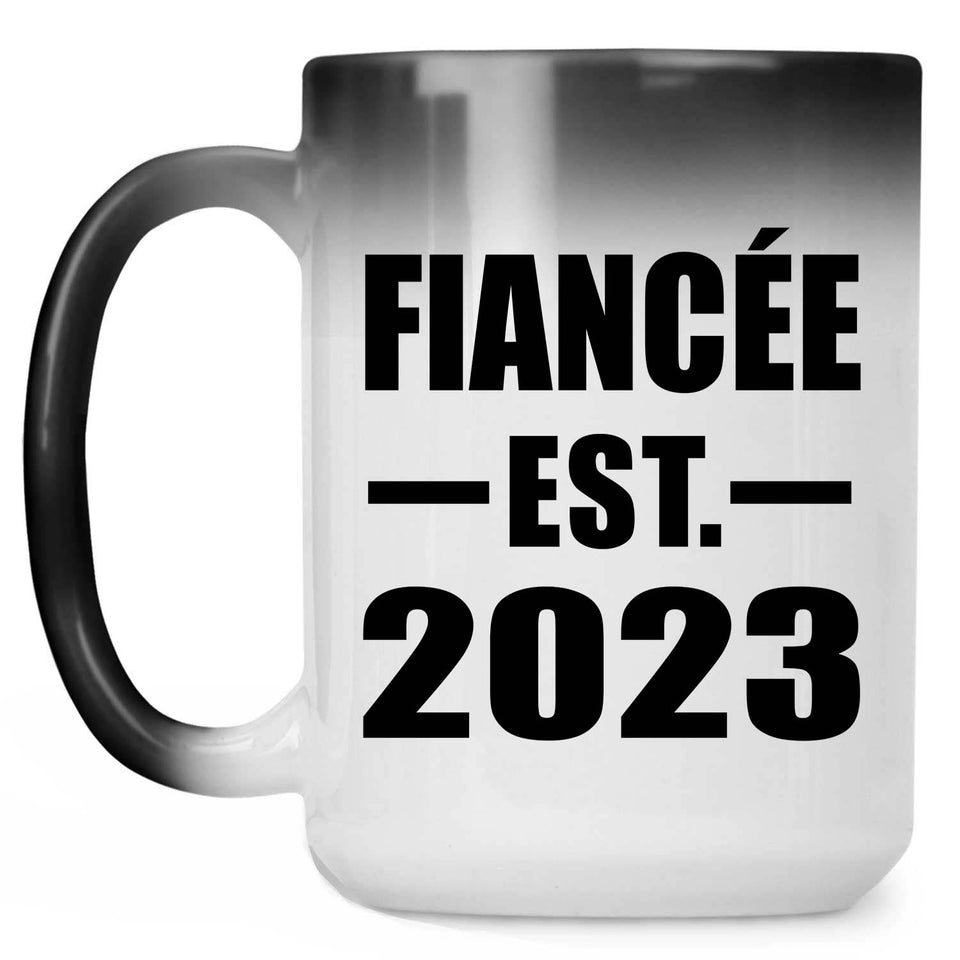 Fiancee Established EST. 2023 - 15oz Color Changing Mug