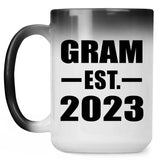 Gram Established EST. 2023 - 15oz Color Changing Mug