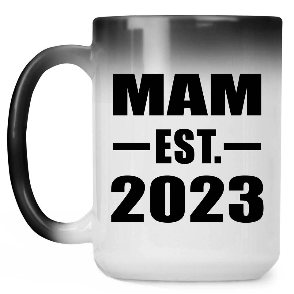 Mam Established EST. 2023 - 15oz Color Changing Mug