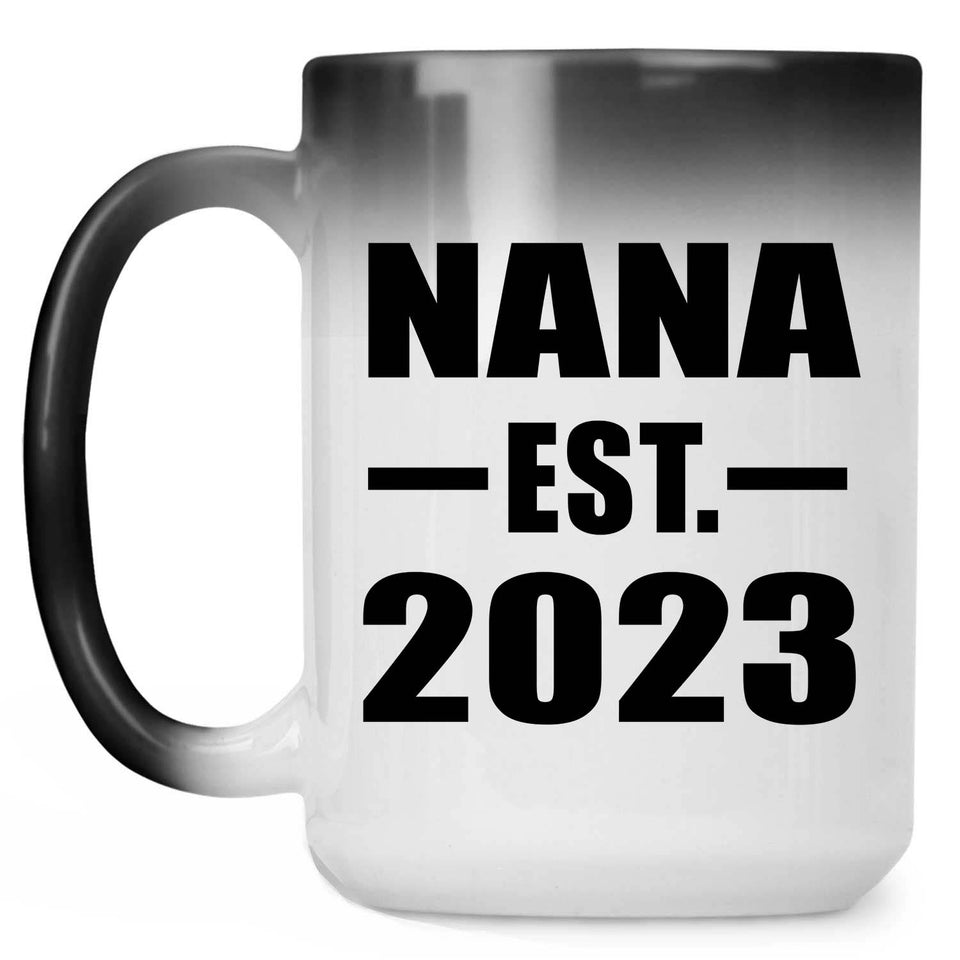 Nana Established EST. 2023 - 15oz Color Changing Mug