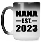 Nana Established EST. 2023 - 15oz Color Changing Mug