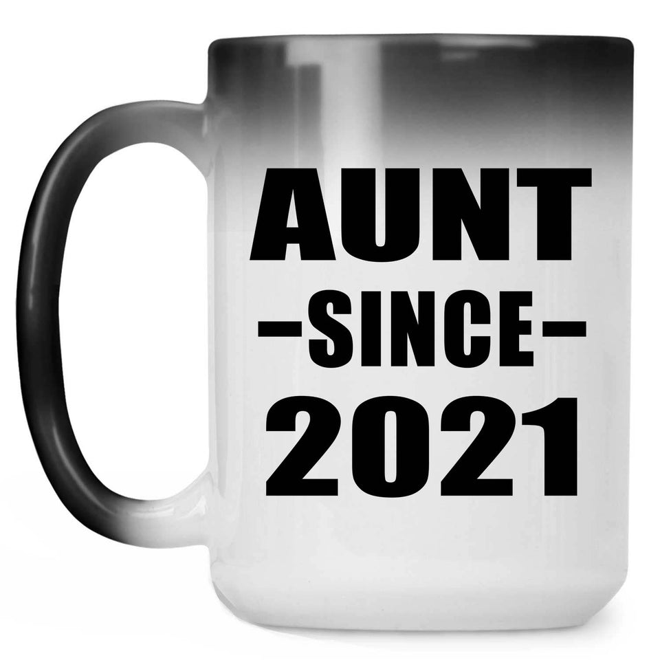 Aunt Since 2021 - 15oz Color Changing Mug