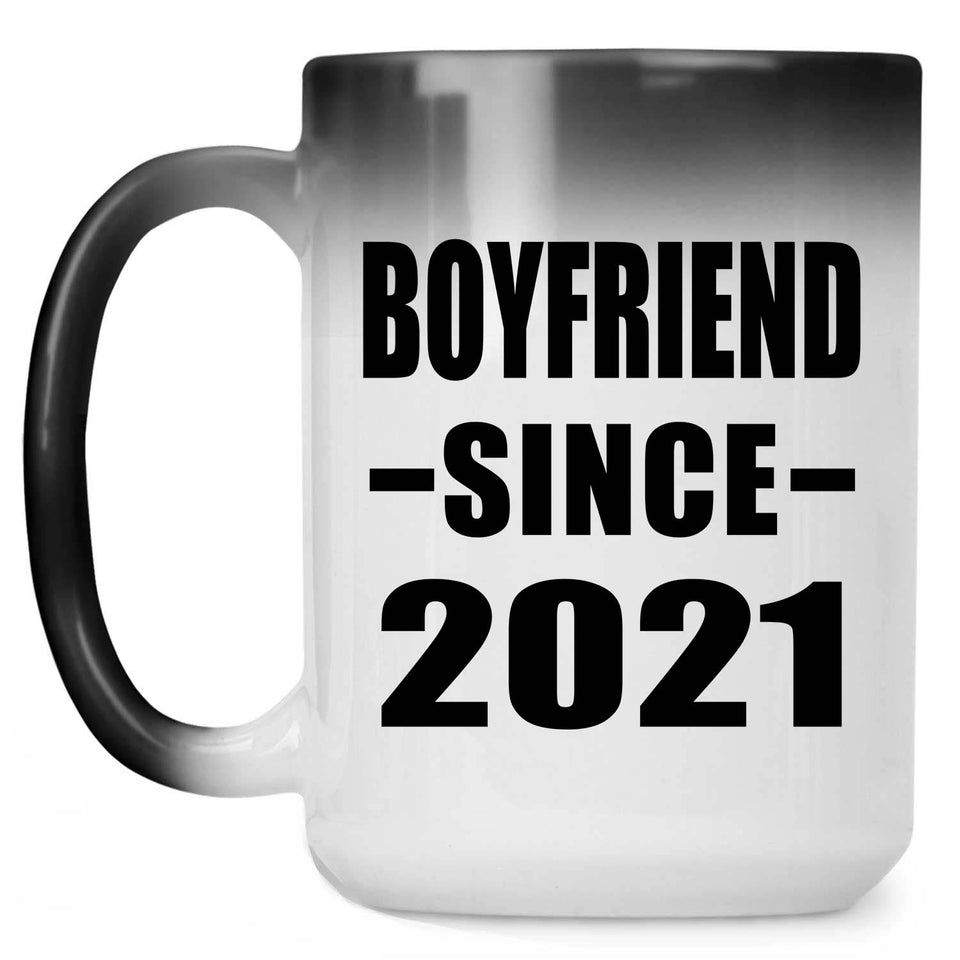 Boyfriend Since 2021 - 15oz Color Changing Mug